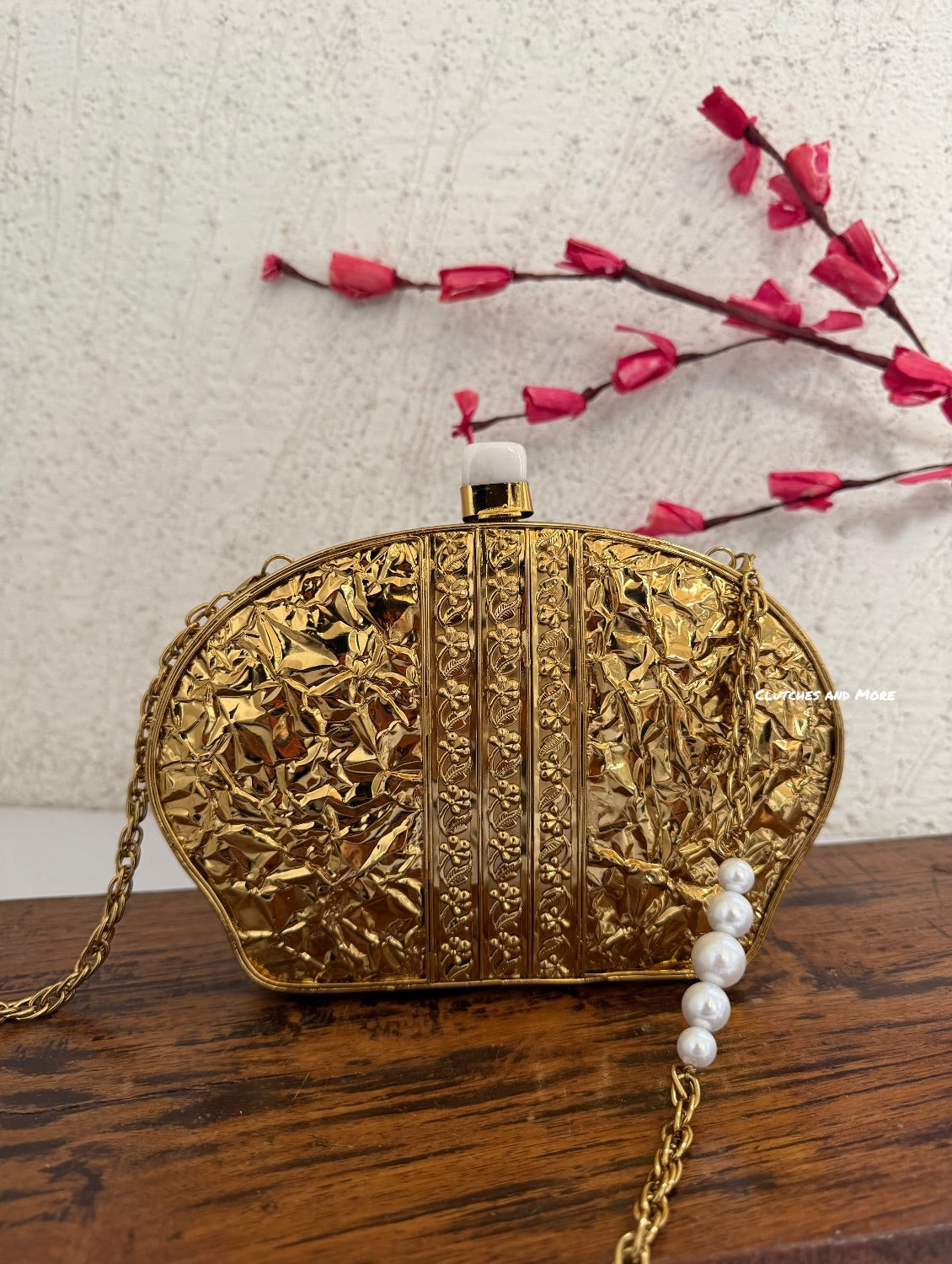 Aurelia Mother Of Pearl  Clutch