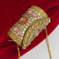 Kasika Kundan Brass Mini Clutch Cylindrical Multi