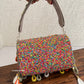 Mirror Flap Bag Multicolored  (Silver base)
