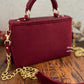 Luxe tassle Maroon flap bag