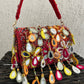 Mirror Flap Bag Multicolored ( Red Base )