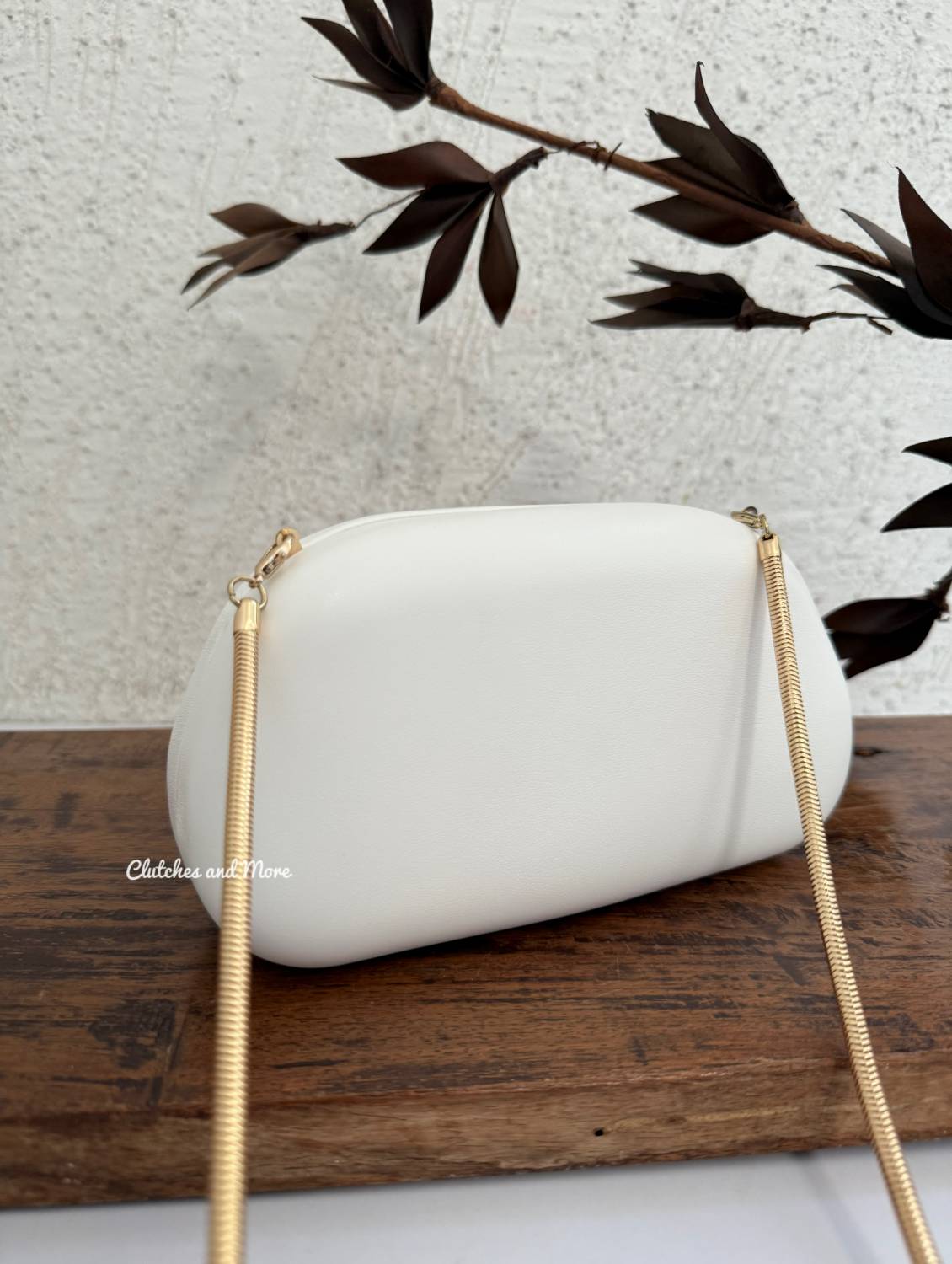 The ZARA Clutch White