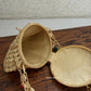 Noor Brass Mini Gold Clutch