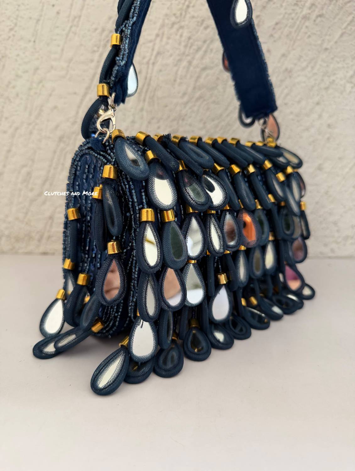 Mirror Flap Bag Blue