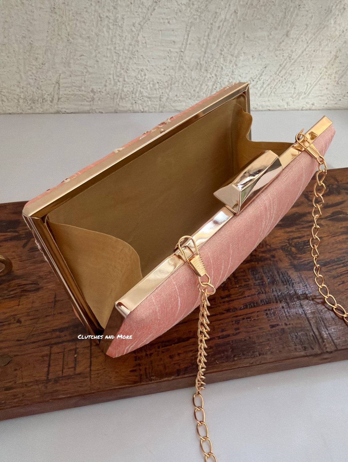 Floral Peach Clutch