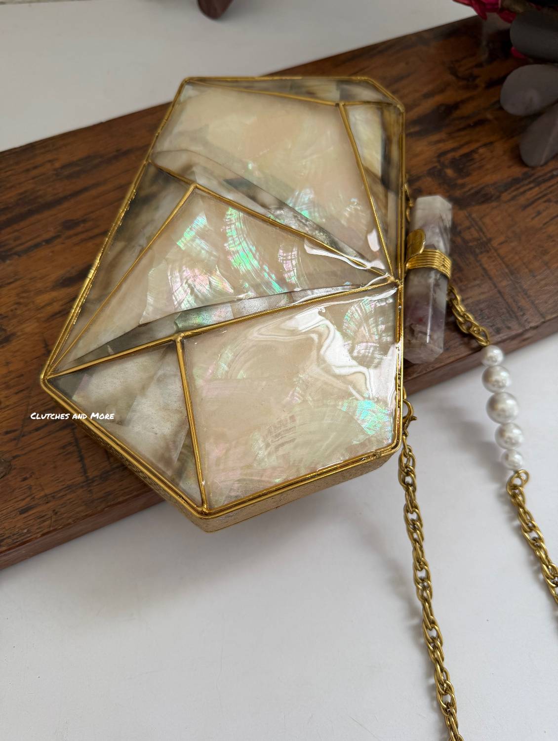 Oyster Mother of Pearl Luxury Clutch