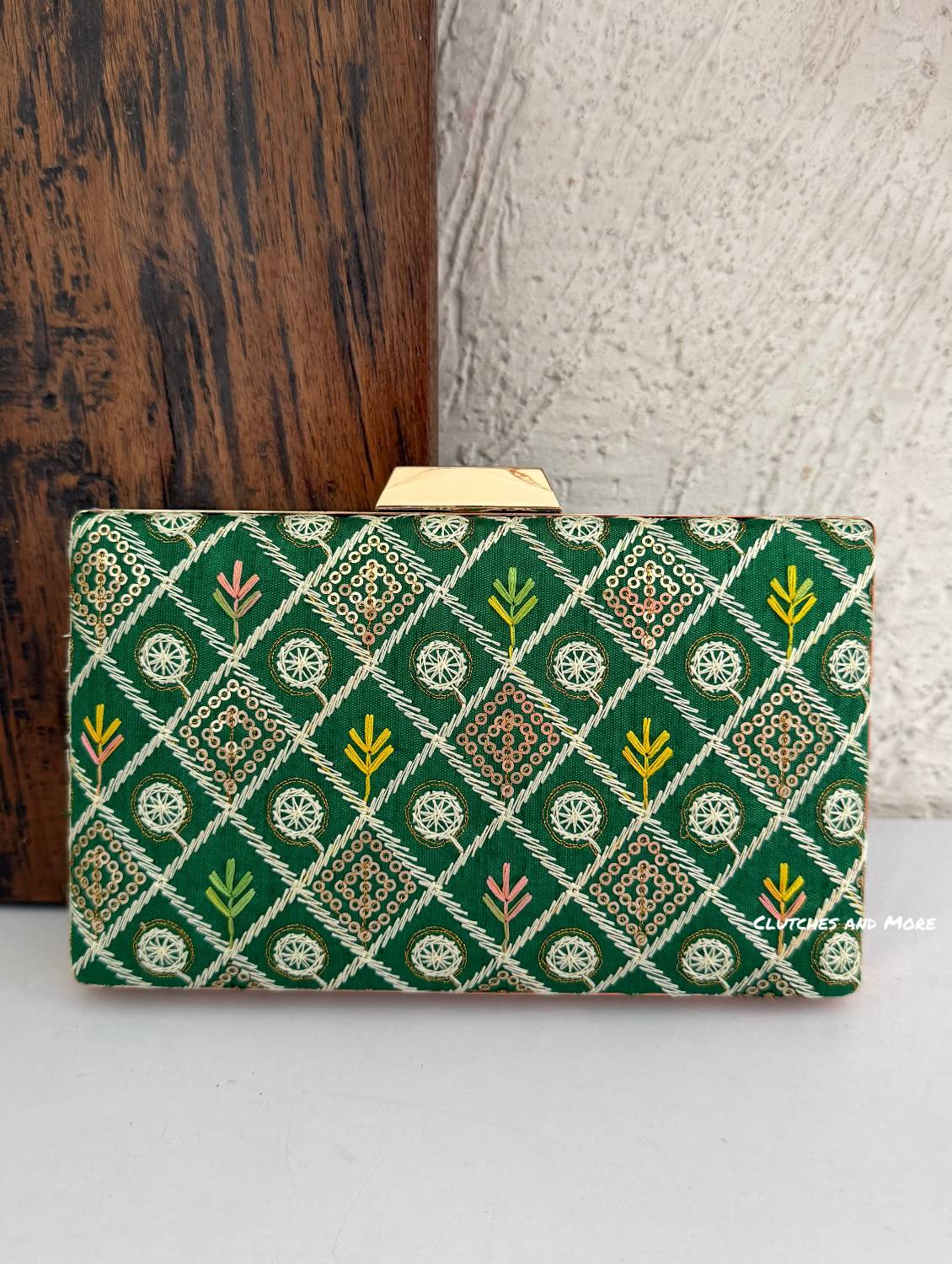 BloomingDale Clutch Green