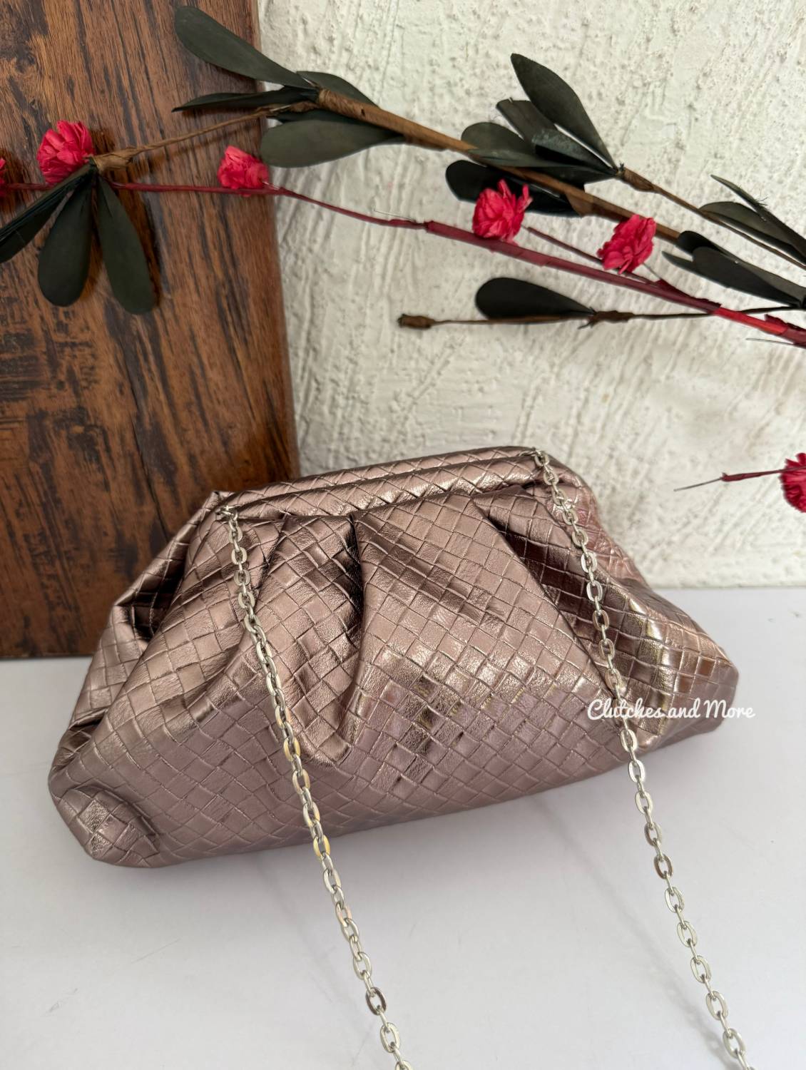 Cloud Bag Metallic Gunmetal