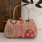 Lakhnawi Chikankari Box Clutch Peach