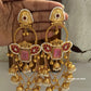 Farhana Kashmiri Jhumka Pink Red