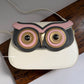 Owl Crossbody Bag White