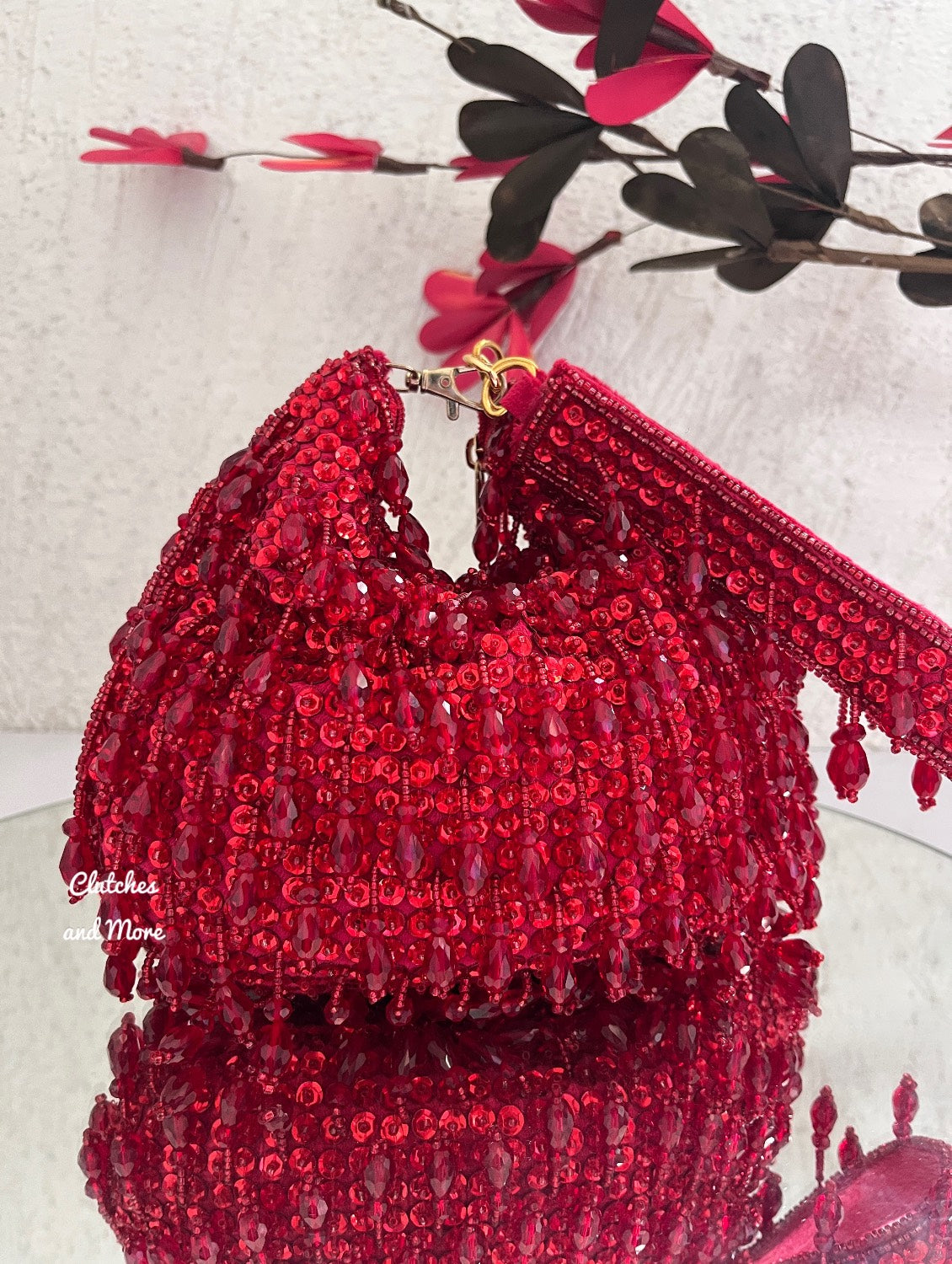 The Bagwati - Crystal Moon Bag Red