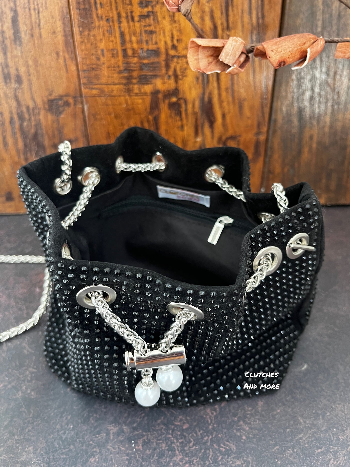 Black Bucket Bag