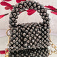 Mini Metallic Pearl Sling Grey
