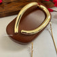 The ZARA Clutch Tan Brown