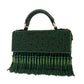 Luxe tassle Green flap bag