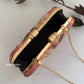 Poppy Floral Capsule Clutch Peach Base