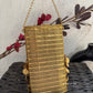 Zarika Brass Mobile Sling cum Waist Bag Gold