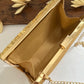 Mustard Yellow Rose Clutch