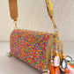 Mirror Flap Bag Multicolored ( Gold Base )