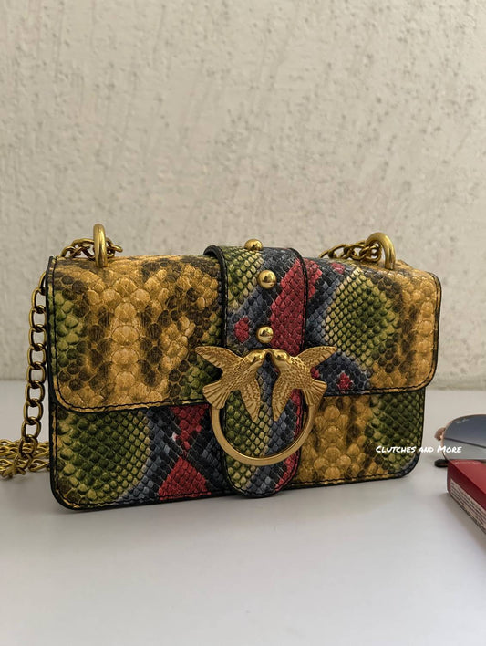 Animal print Sling Bag Multicoloured