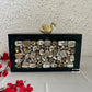 Luxe Bottle Green Resin Clutch