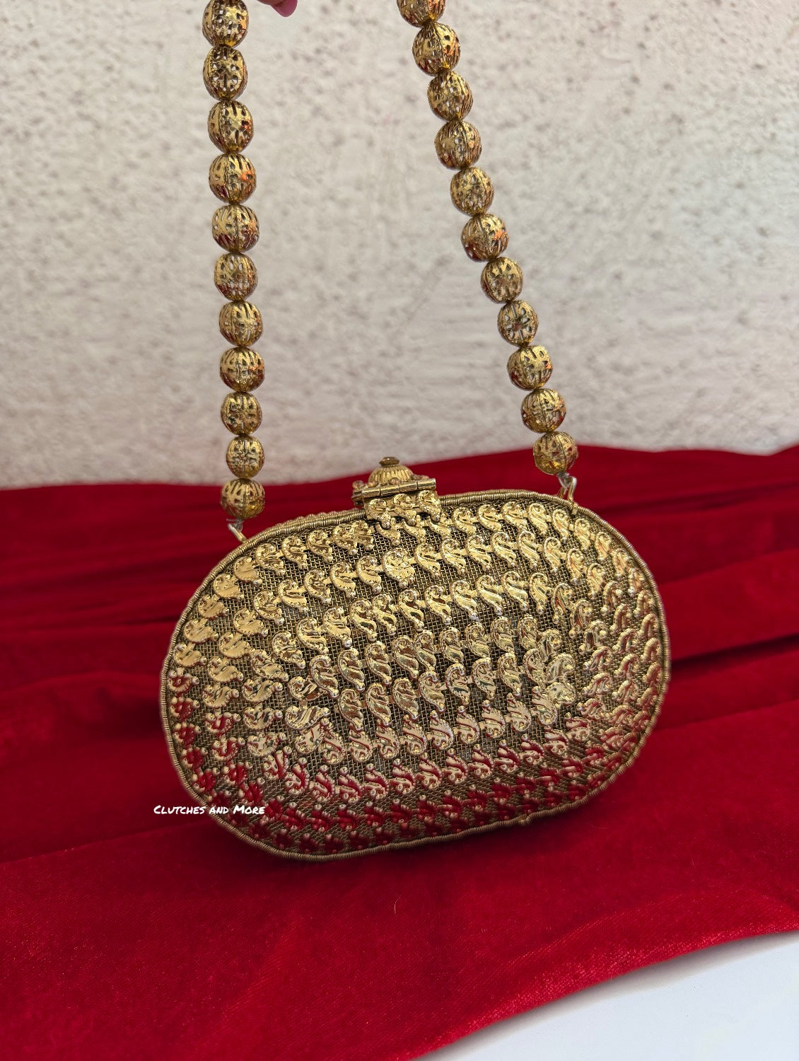 Mini Metal Capsule Bag Dark Gold