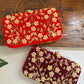Maahi Red Handwork Clutch Bag