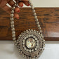 Mini Metal Round Ghunghroo Bag Silver