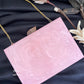 Baby Pink Resin clutch with Name