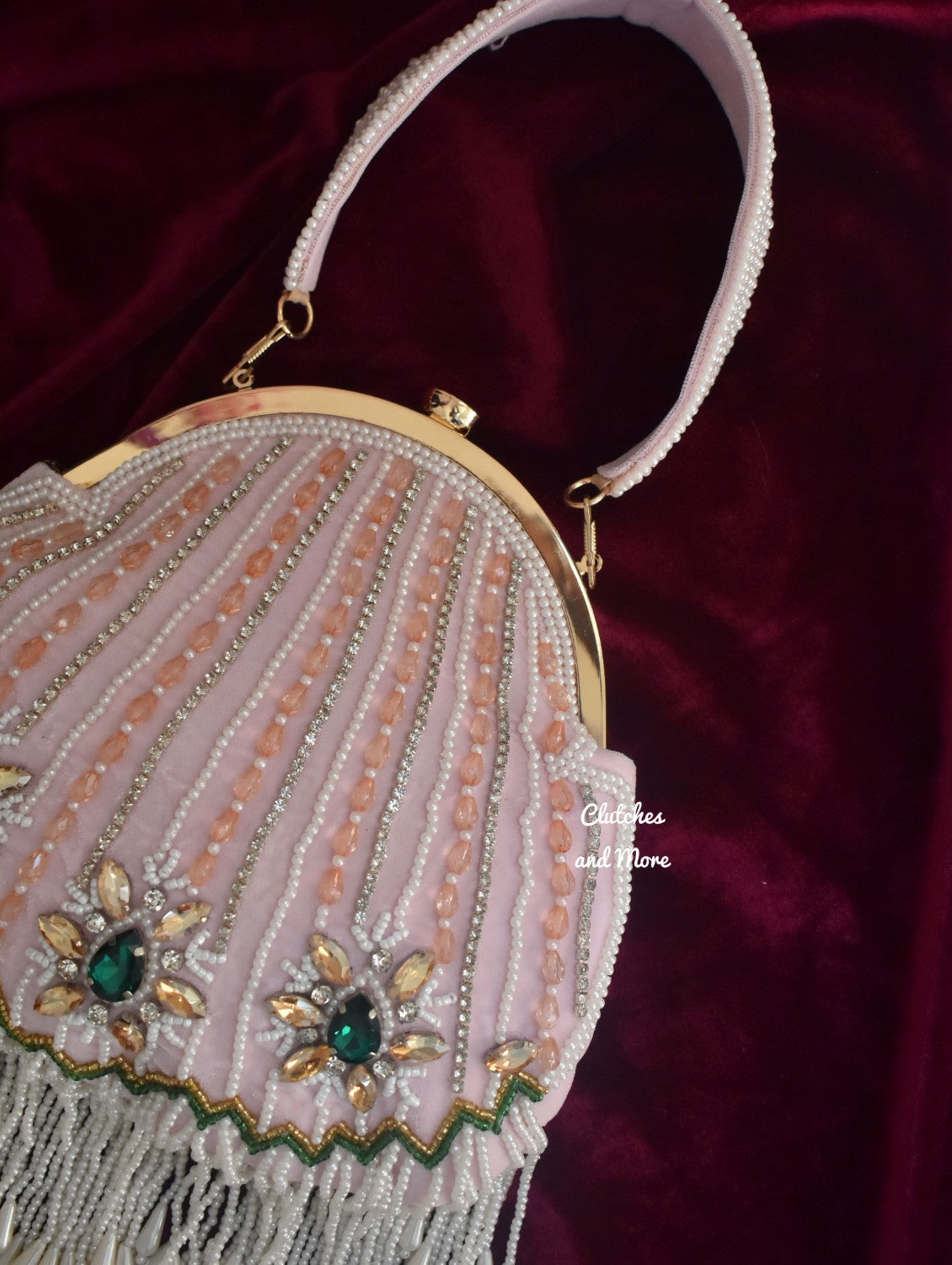 Pink batua bag