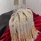 Silver Long Tassle Batua Bag