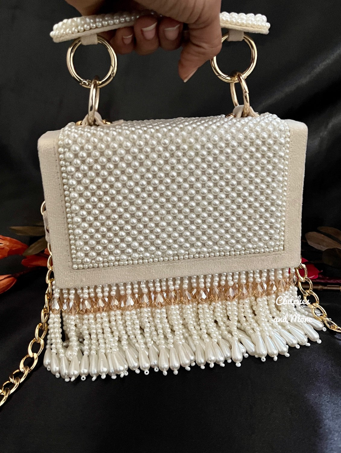 Boss Lady tassle flap bag Nude