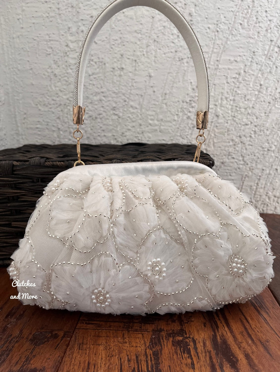 Delilah Batua Bag White