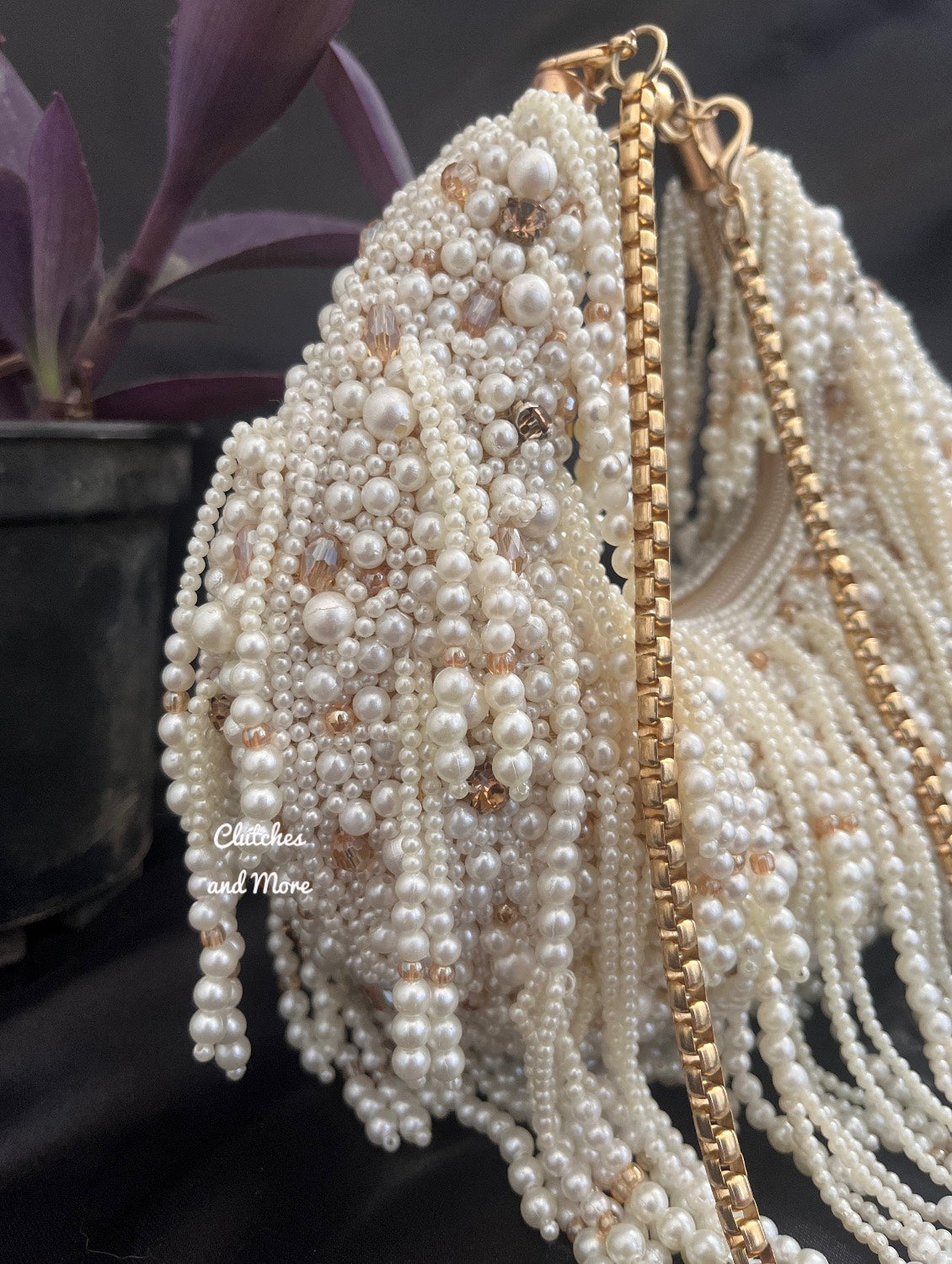 Jannat all pearl Chand Clutch