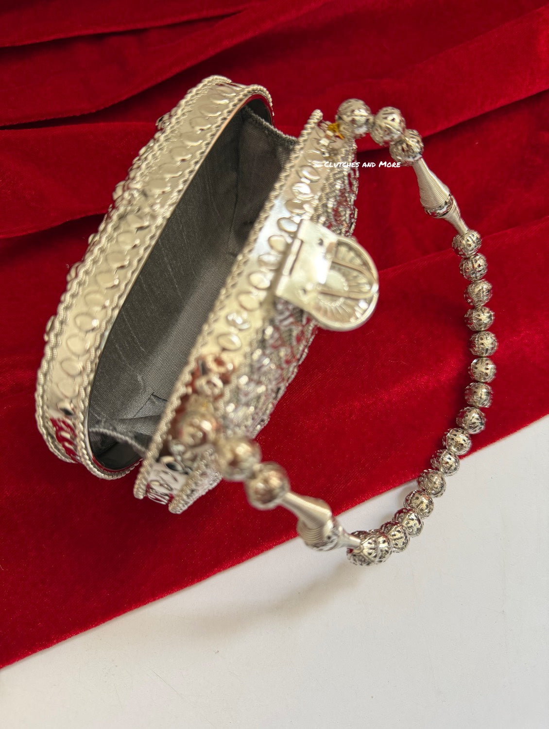 Mini Metal Capsule Bag Silver