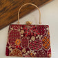 Lakhnawi Chikankari Bag Maroon