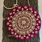 Chakra Purple Round Clutch