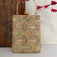Rainbow Lakhnawi Chikankari Bag Gold
