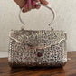 Brass Silver clutch with handle
