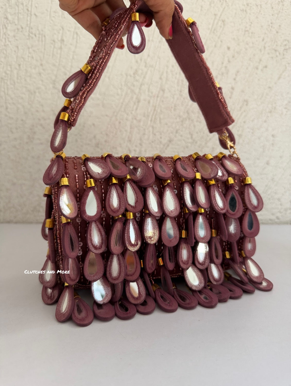 Mirror Flap Bag Onion Pink