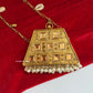 Mini MOP Brass Clutch Gold