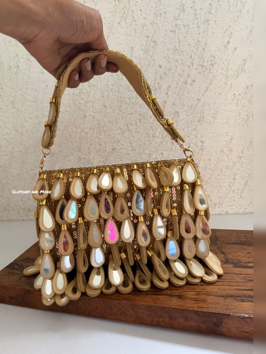 Mirror Flap Bag Gold