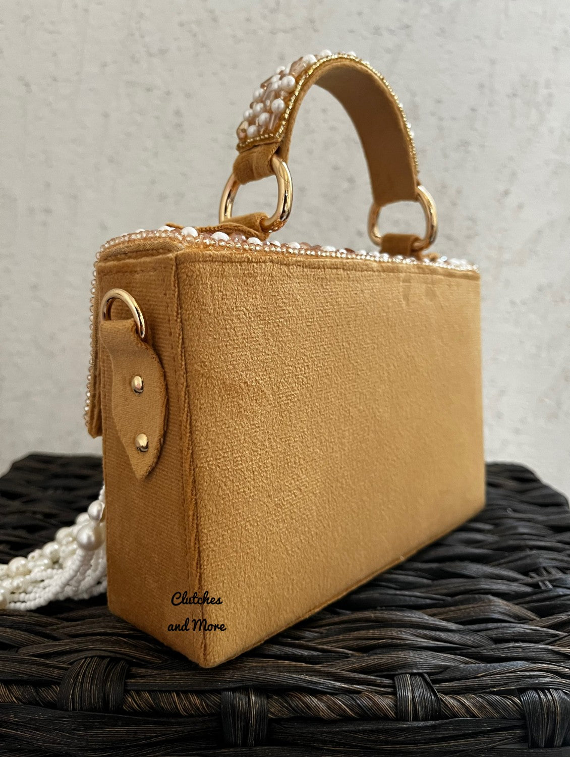 Luxe tassle flap bag Gold