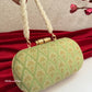 Adaa Banarsi Clutch Light Green