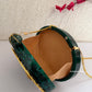 Moonstone Royal Resin Clutch Green