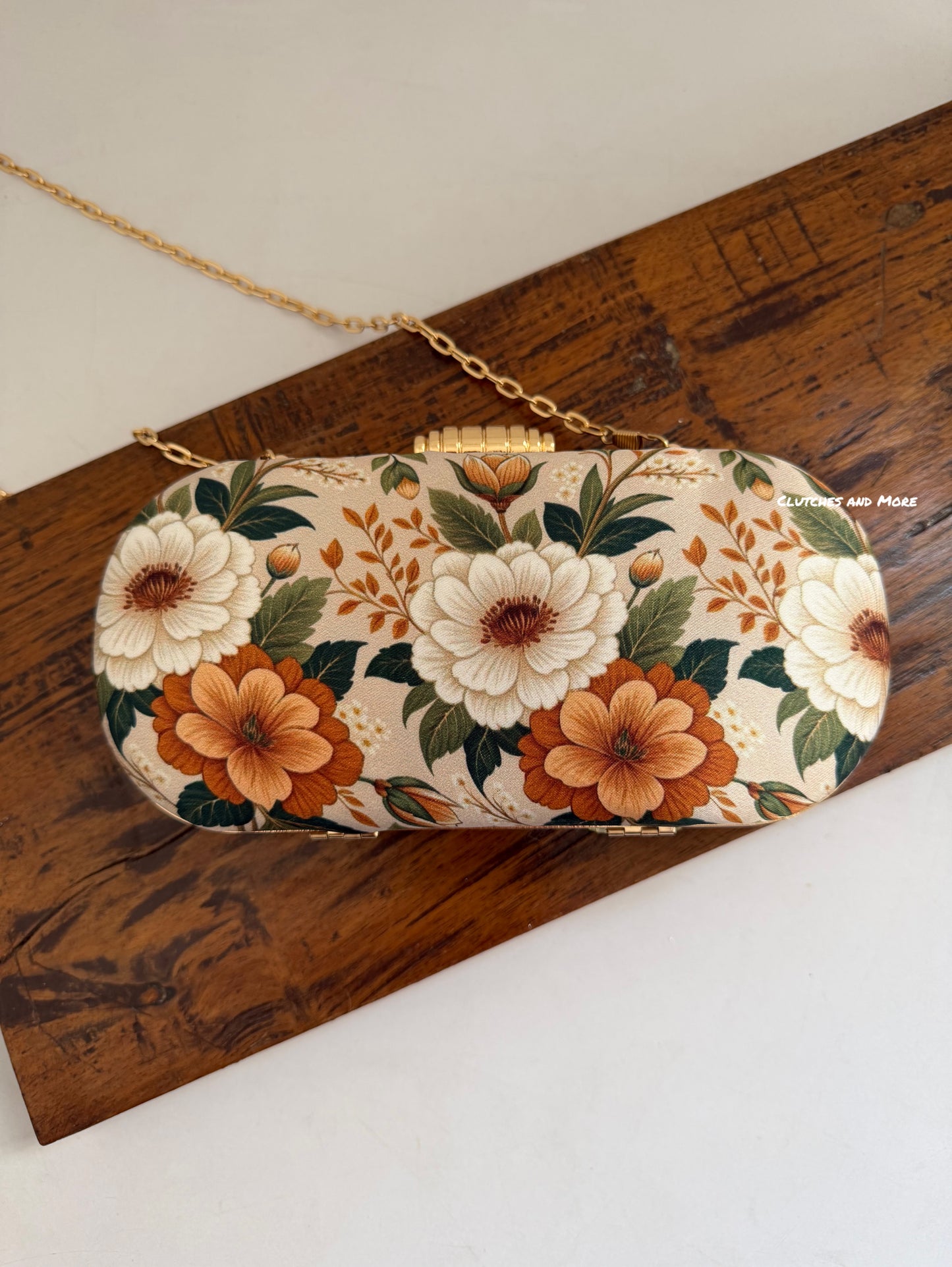 Poppy Floral Capsule Clutch Multicoloured