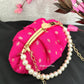 Banarsi Pink Batua Bag