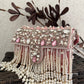 Premium Tassle Box clutch Pink