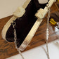 Mehbooba Mother of Pearl Clutch White Silver